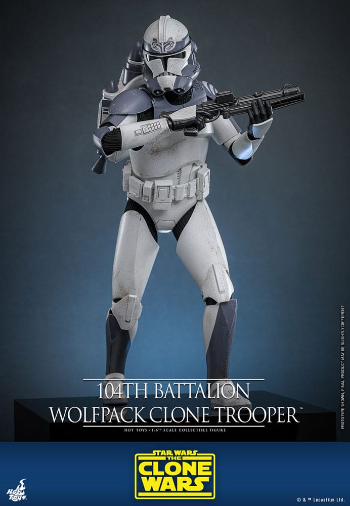 Star Wars The Clone Wars Figura 1/6 104th Battalion Wolfpack Clone Trooper 30 cm