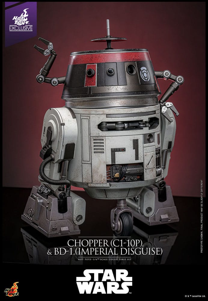 Star Wars Figura Set 1/6 Chopper (C1-10P&trade;) & BD-1&trade; (Imperial Disguise) 18 cm & 8 cm