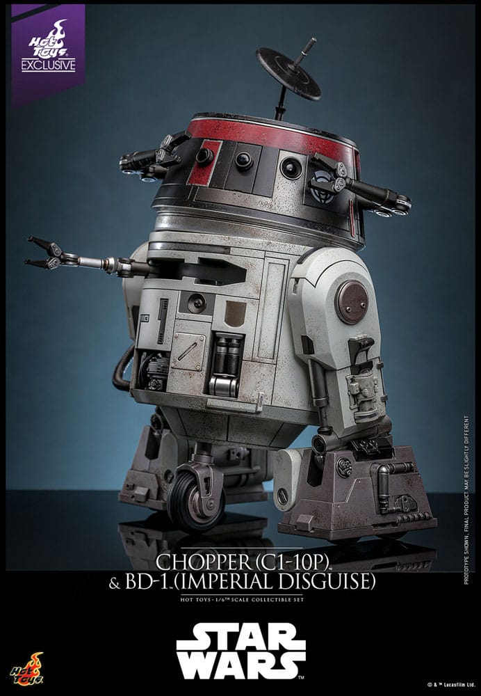 Star Wars Figura Set 1/6 Chopper (C1-10P&trade;) & BD-1&trade; (Imperial Disguise) 18 cm & 8 cm