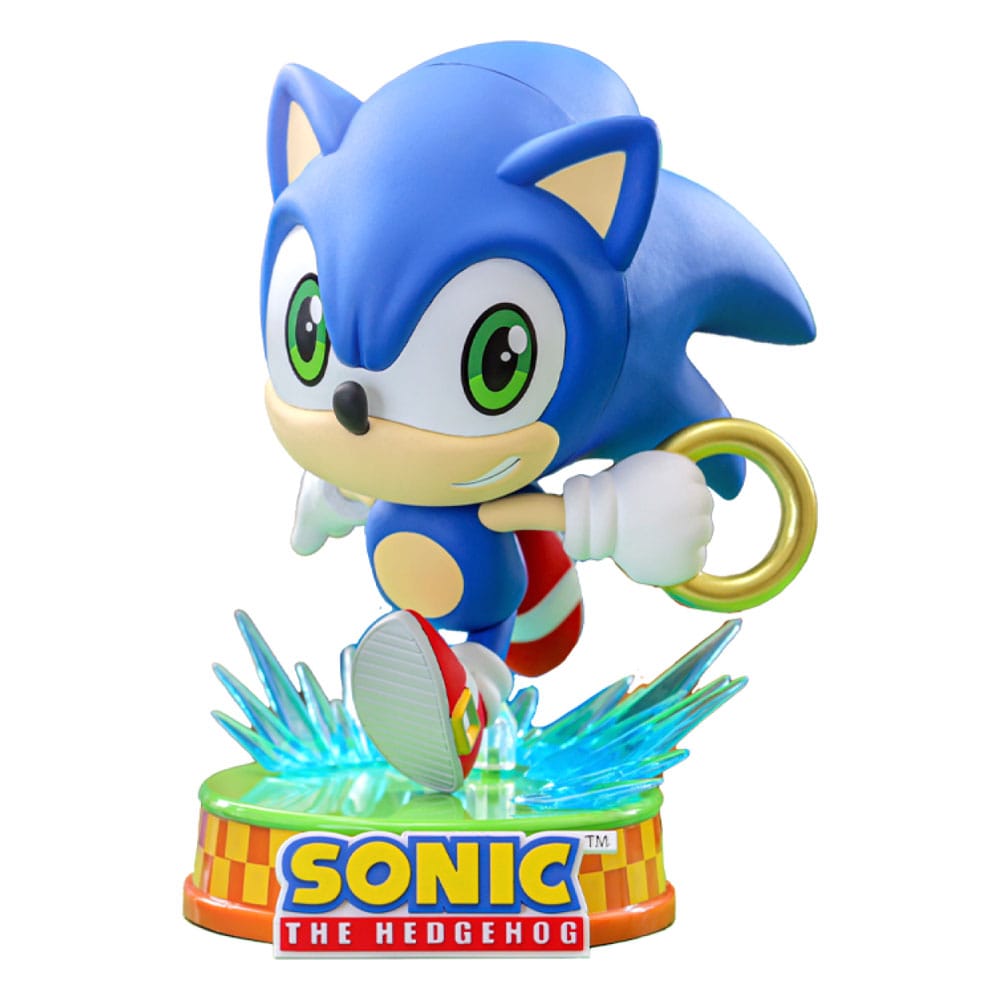 Sonic the Hedgehog Minifigura Cosbaby (S) Sonic 12 cm - HOT TOYS FIGURA - Vista detallada