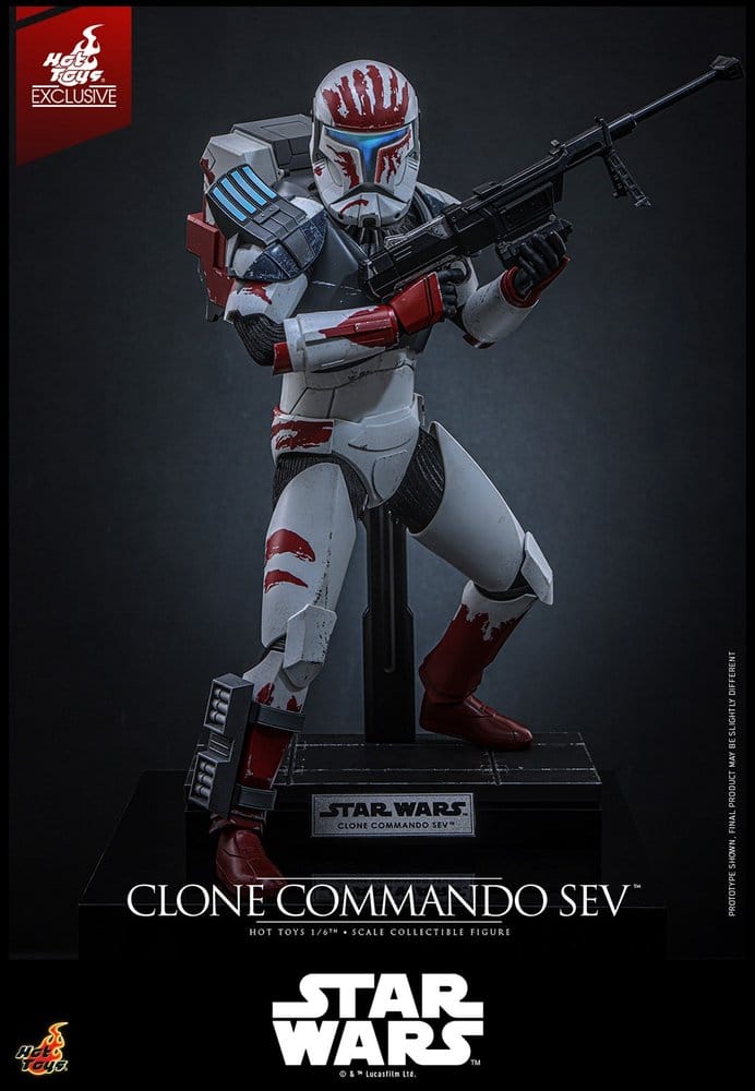 Star Wars: The Clone Wars Television Masterpiece Figura 1/6 Clone Commando Sev (Hot Toys Exclusive) 30 cm