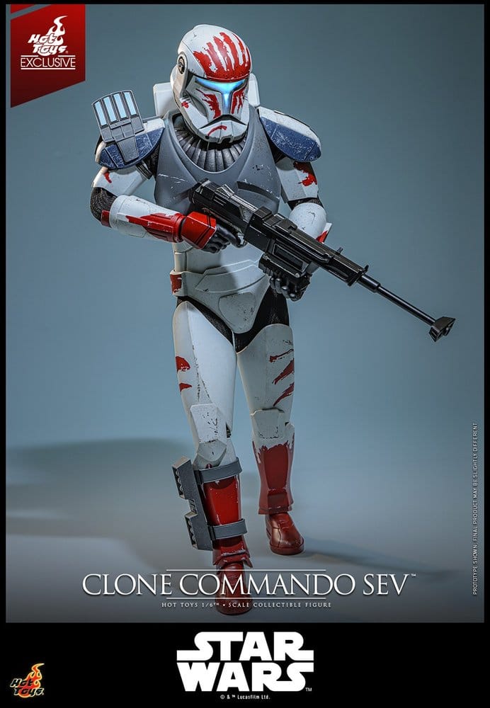 Star Wars: The Clone Wars Television Masterpiece Figura 1/6 Clone Commando Sev (Hot Toys Exclusive) 30 cm