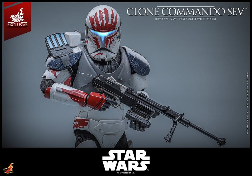 Star Wars: The Clone Wars Television Masterpiece Figura 1/6 Clone Commando Sev (Hot Toys Exclusive) 30 cm