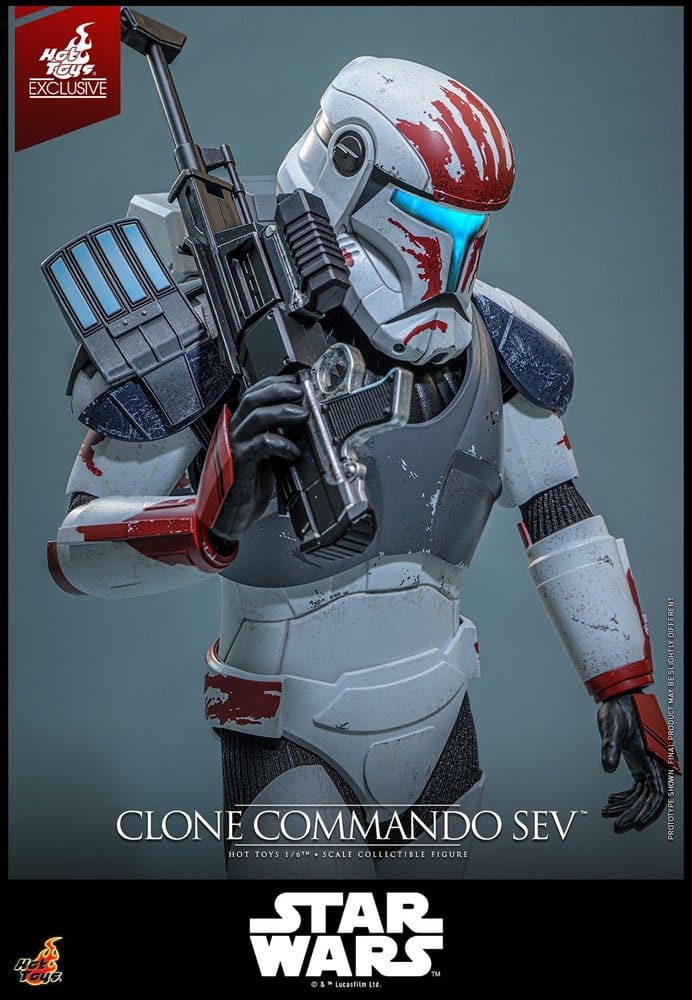 Star Wars: The Clone Wars Television Masterpiece Figura 1/6 Clone Commando Sev (Hot Toys Exclusive) 30 cm