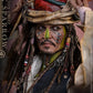 Piratas del Caribe: El cofre del hombre muerto Figura DX 1/6 Pelegostos Chief Jack Sparrow 30 cm