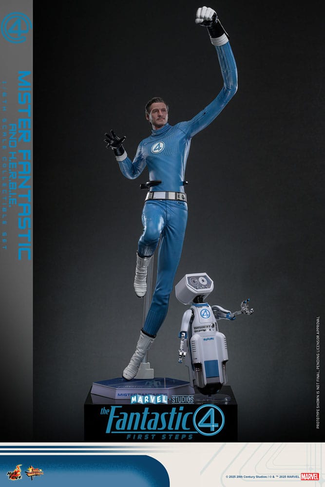 Los Cuatro Fantásticos: primeros pasos Pack de 2 Figuras Movie Masterpiece 1/6 Mister Fantastic & H.E.R.B.I.E. 30 cm