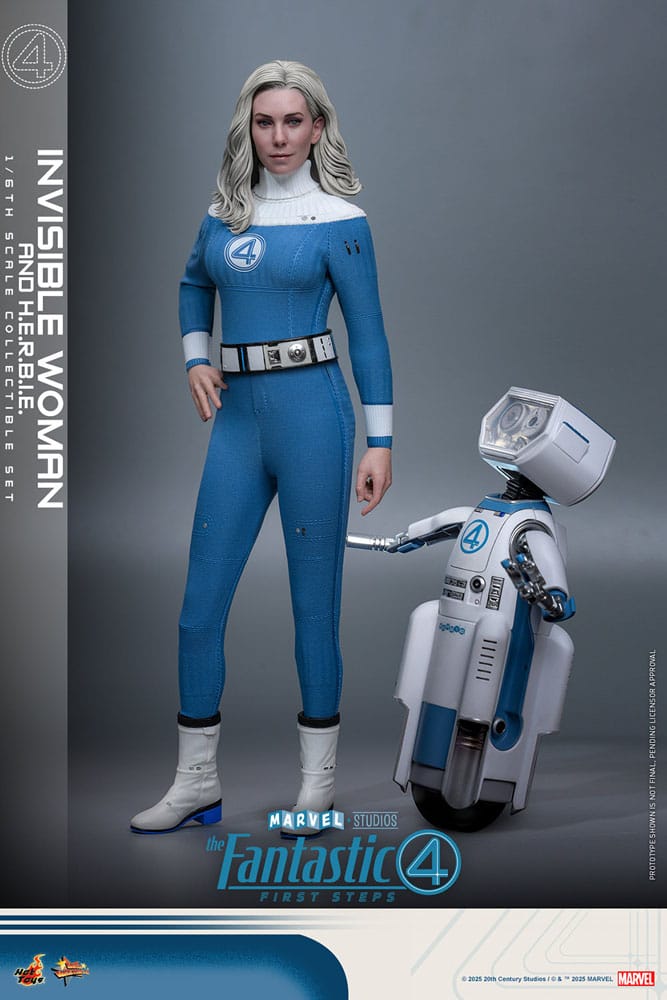 Los Cuatro Fantásticos: primeros pasos Pack de 2 Figuras Movie Masterpiece 1/6 Invisible Woman & H.E.R.B.I.E. 28 cm