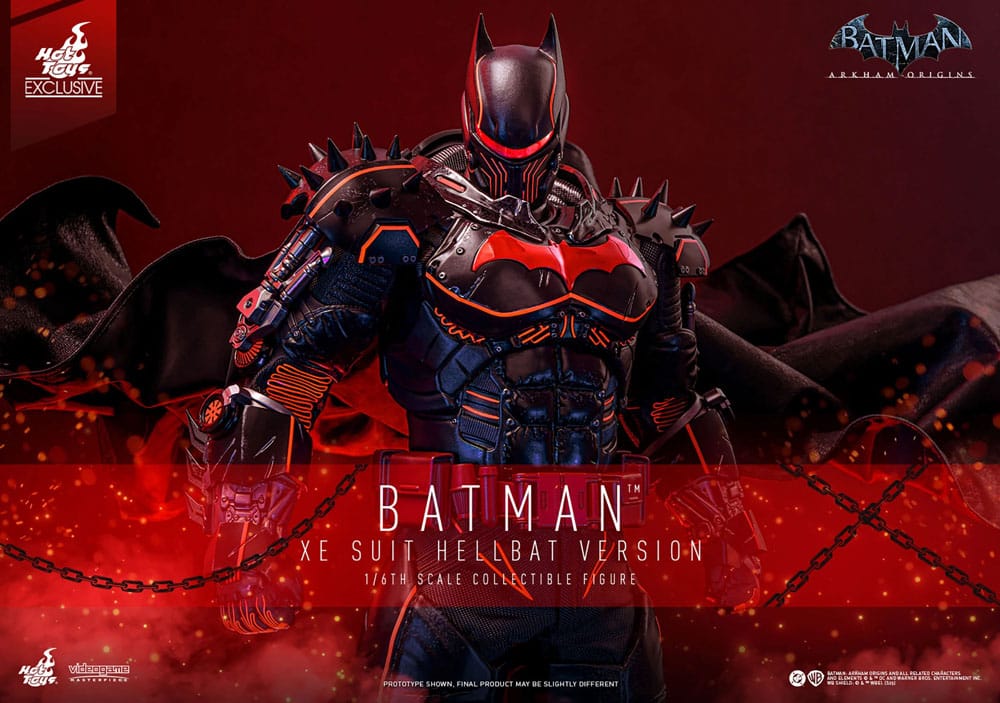 Batman Arkham Origins Figura Videogame Masterpiece 1/6 XE Suit Hellbat Version Hot Toys Exclusive 33 cm