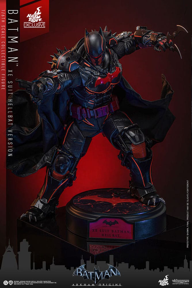Batman Arkham Origins Figura Videogame Masterpiece 1/6 XE Suit Hellbat Version Hot Toys Exclusive 33 cm