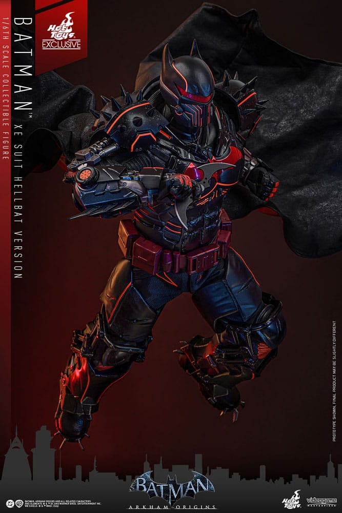 Batman Arkham Origins Figura Videogame Masterpiece 1/6 XE Suit Hellbat Version Hot Toys Exclusive 33 cm