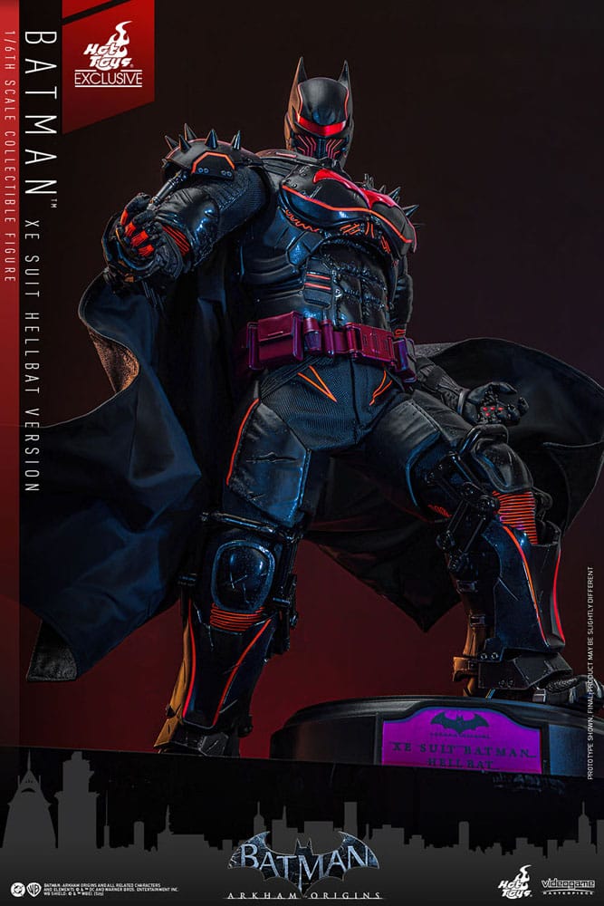 Batman Arkham Origins Figura Videogame Masterpiece 1/6 XE Suit Hellbat Version Hot Toys Exclusive 33 cm