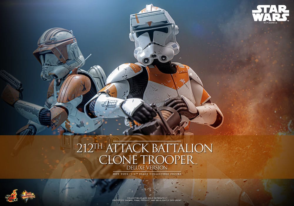 Star Wars: The Clone Wars Figura 1/6 212th Attack Battalion Clone Trooper Deluxe Version 30 cm - Z POP Toys