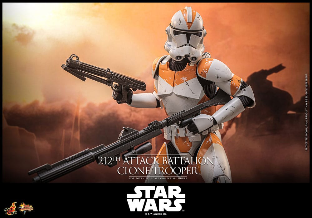 Star Wars: The Clone Wars Figura 1/6 212th Attack Battalion Clone Trooper Deluxe Version 30 cm - Z POP Toys