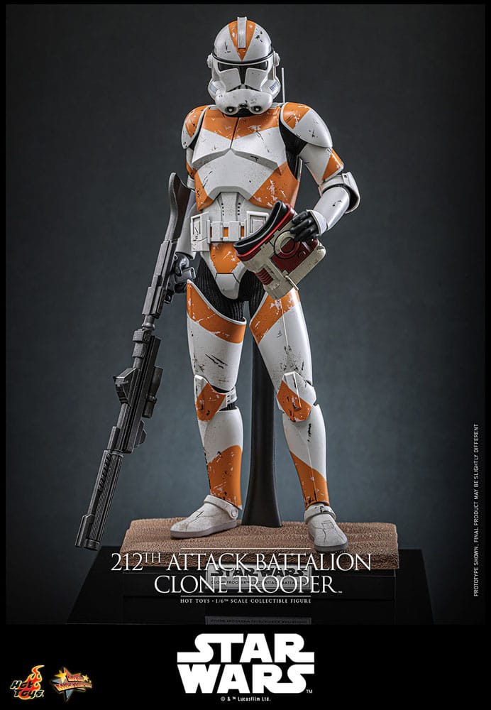 Star Wars: The Clone Wars Figura 1/6 212th Attack Battalion Clone Trooper Deluxe Version 30 cm - Z POP Toys