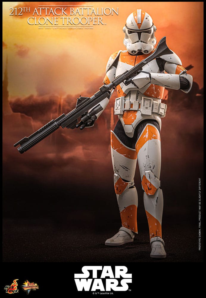 Star Wars: The Clone Wars Figura 1/6 212th Attack Battalion Clone Trooper Deluxe Version 30 cm - Z POP Toys