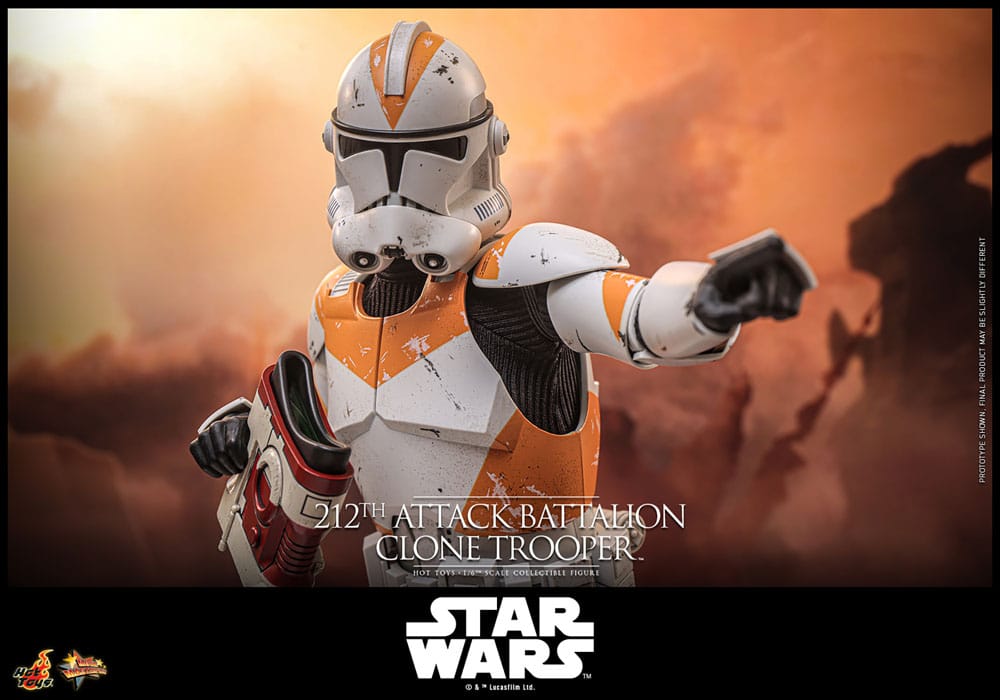 Star Wars: The Clone Wars Figura 1/6 212th Attack Battalion Clone Trooper Deluxe Version 30 cm - Z POP Toys