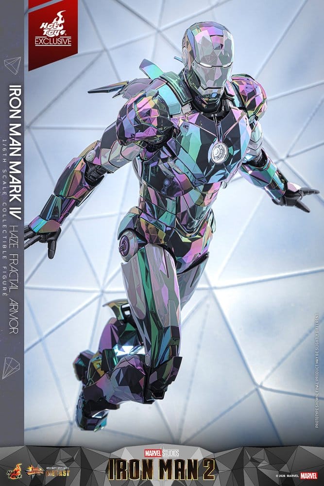 Iron Man 2 Figura 1/6 Iron Man Mark IV (Haze Fractal Armor) 33 cm