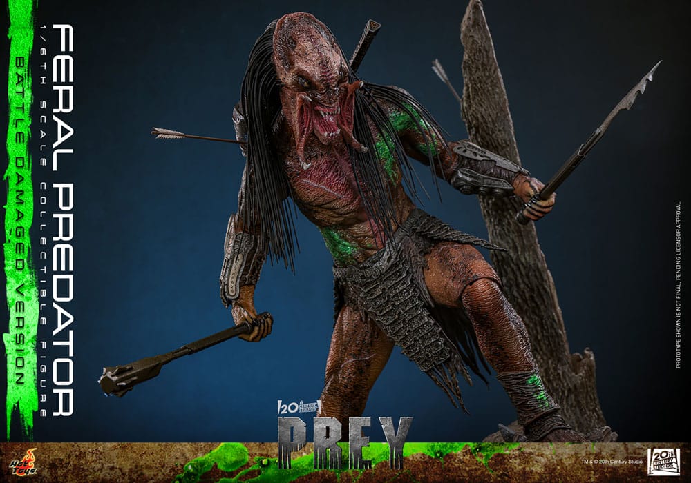 Prey Figura 1/6 Feral Predator (Battle Damaged Version) 37 cm