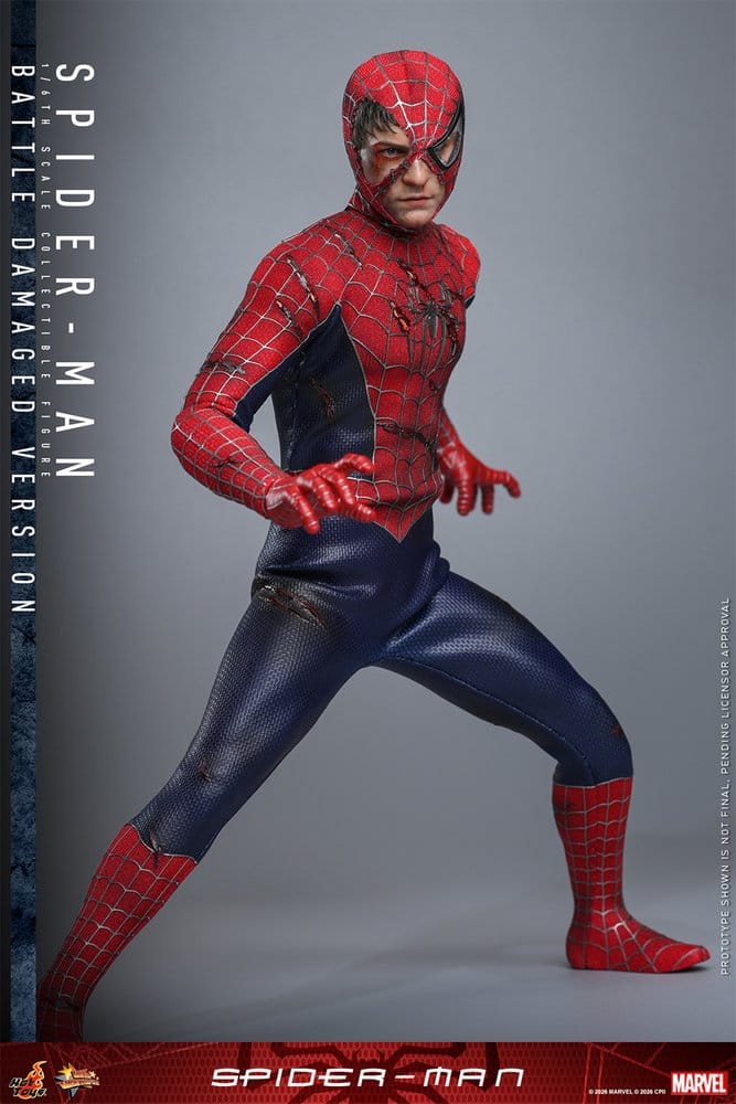 Spider-Man Figura Movie Masterpiece 1/6 Spider-Man (Battle Damaged Version) 30 cm