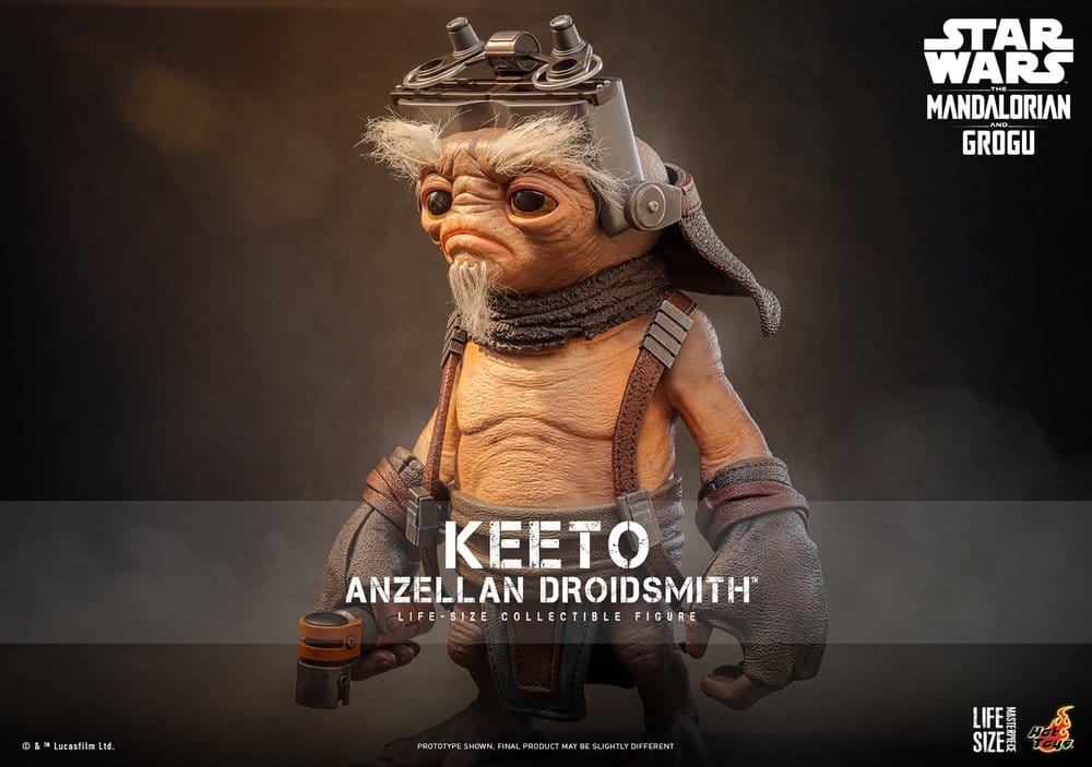 Star Wars: The Mandalorian & Grogu Life-Size Masterpiece Figura a escala real Keeto (Anzellan Droidsmith) 26 cm