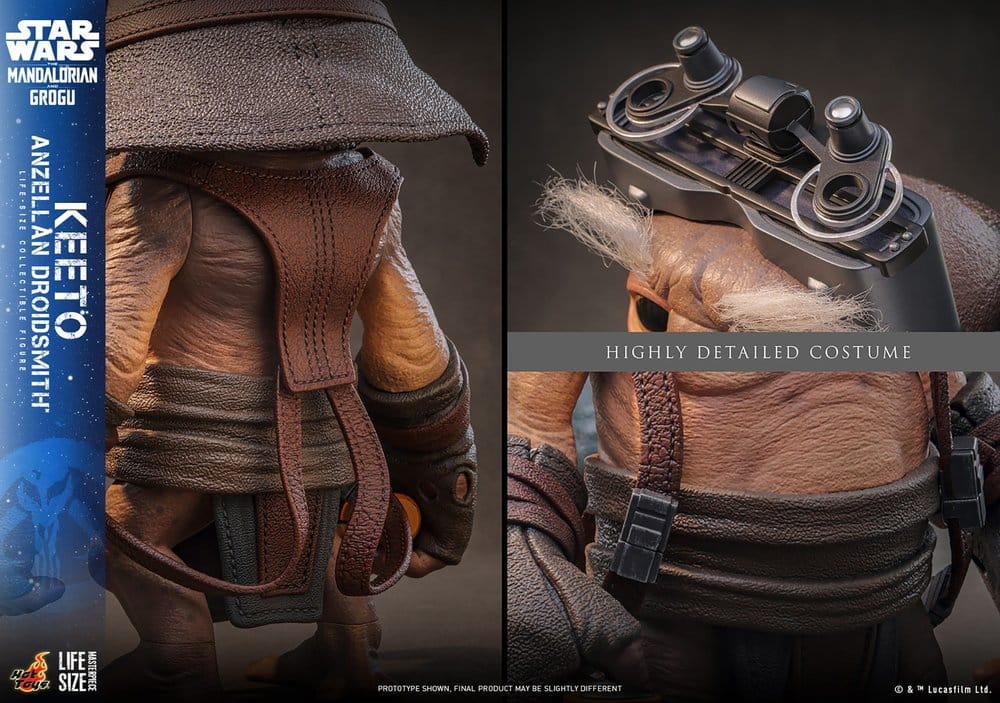 Star Wars: The Mandalorian & Grogu Life-Size Masterpiece Figura a escala real Keeto (Anzellan Droidsmith) 26 cm