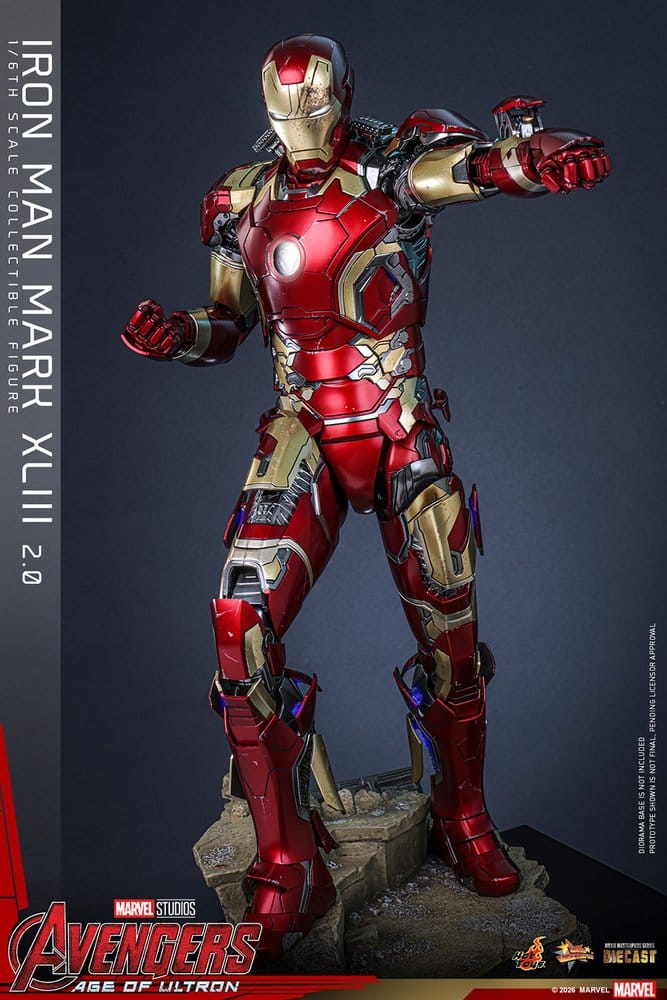 Vengadores: La era de Ultrón Figura Movie Masterpiece Diecast 1/6 Iron Man Mark XLIII (2.0) 32 cm