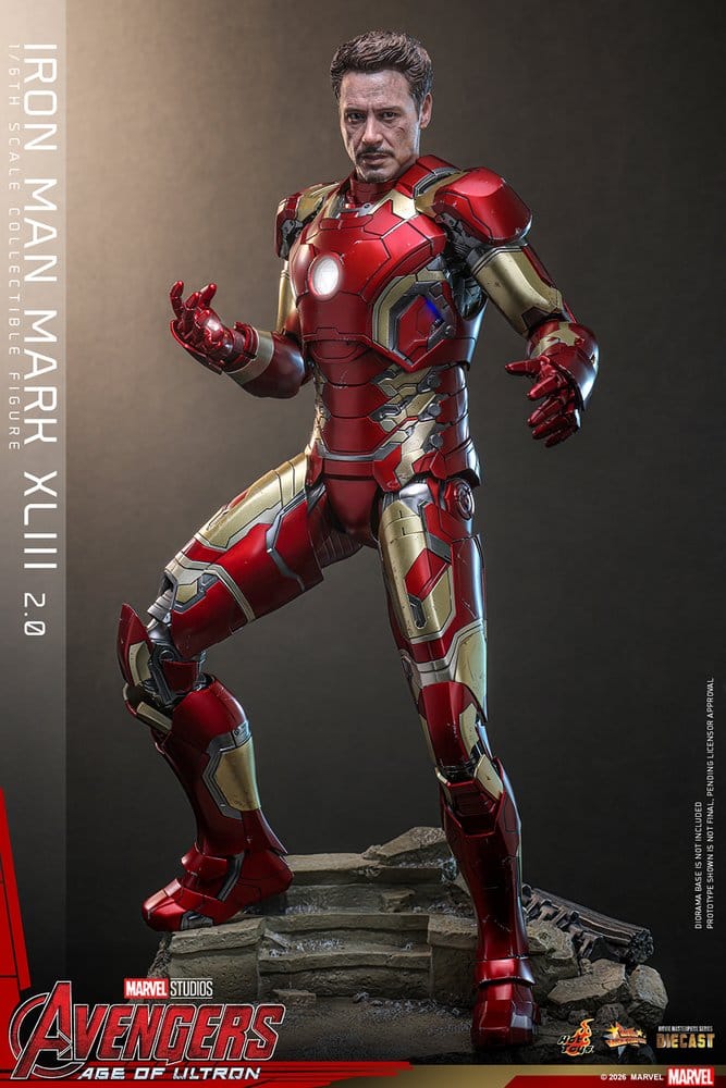 Vengadores: La era de Ultrón Figura Movie Masterpiece Diecast 1/6 Iron Man Mark XLIII (2.0) 32 cm