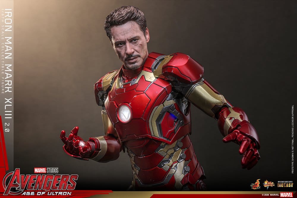 Vengadores: La era de Ultrón Figura Movie Masterpiece Diecast 1/6 Iron Man Mark XLIII (2.0) 32 cm