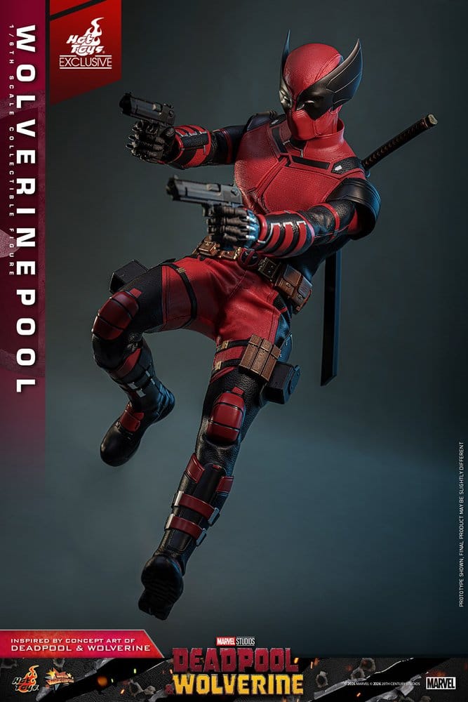 Deadpool & Wolverine Movie Masterpiece Figura 1/6 Wolverinepool Hot Toys Exclusive 31 cm