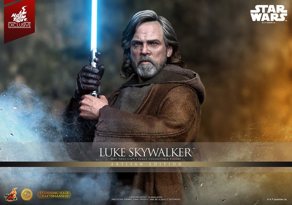 Star Wars: Los Últimos Jedi Movie Masterpiece Figura 1/6 Luke Skywalker (Artisan Edition) 29 cm