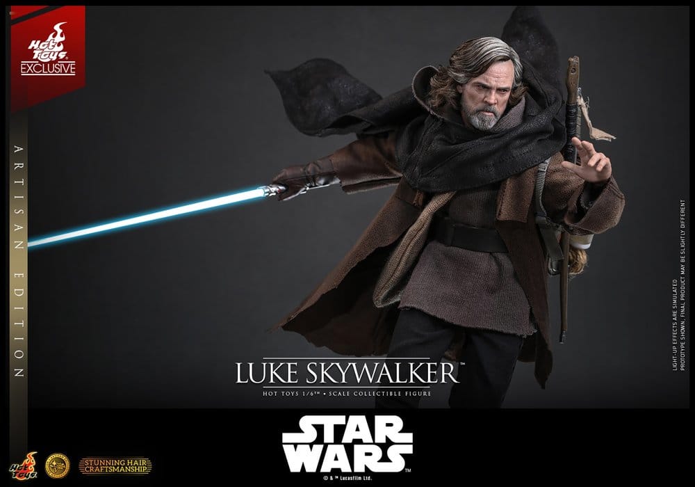 Star Wars: Los Últimos Jedi Movie Masterpiece Figura 1/6 Luke Skywalker (Artisan Edition) 29 cm