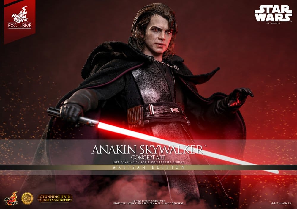 Star Wars Episodio III: La Venganza de los Sith Movie Masterpiece Figura 1/6 Anakin Skywalker (Concept Art Version) (Artisan Edition) Hot Toys Exclusive 31 cm