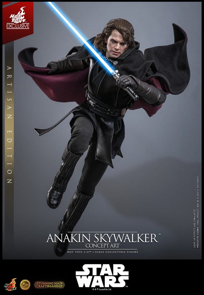 Star Wars Episodio III: La Venganza de los Sith Movie Masterpiece Figura 1/6 Anakin Skywalker (Concept Art Version) (Artisan Edition) Hot Toys Exclusive 31 cm