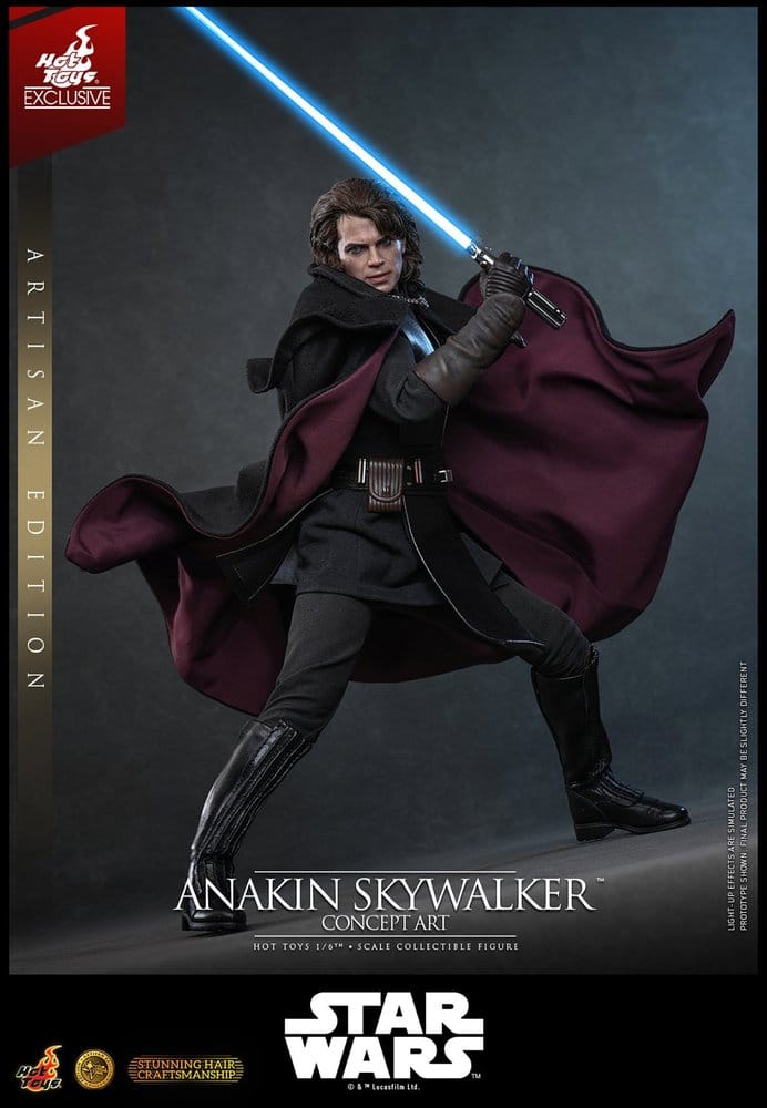 Star Wars Episodio III: La Venganza de los Sith Movie Masterpiece Figura 1/6 Anakin Skywalker (Concept Art Version) (Artisan Edition) Hot Toys Exclusive 31 cm