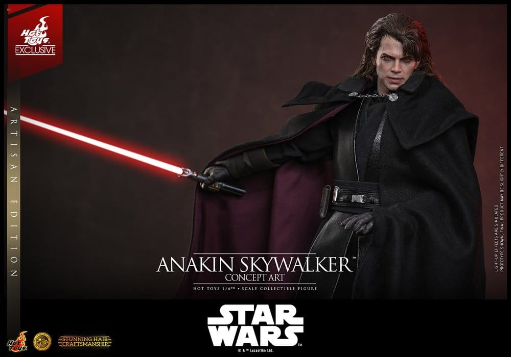 Star Wars Episodio III: La Venganza de los Sith Movie Masterpiece Figura 1/6 Anakin Skywalker (Concept Art Version) (Artisan Edition) Hot Toys Exclusive 31 cm