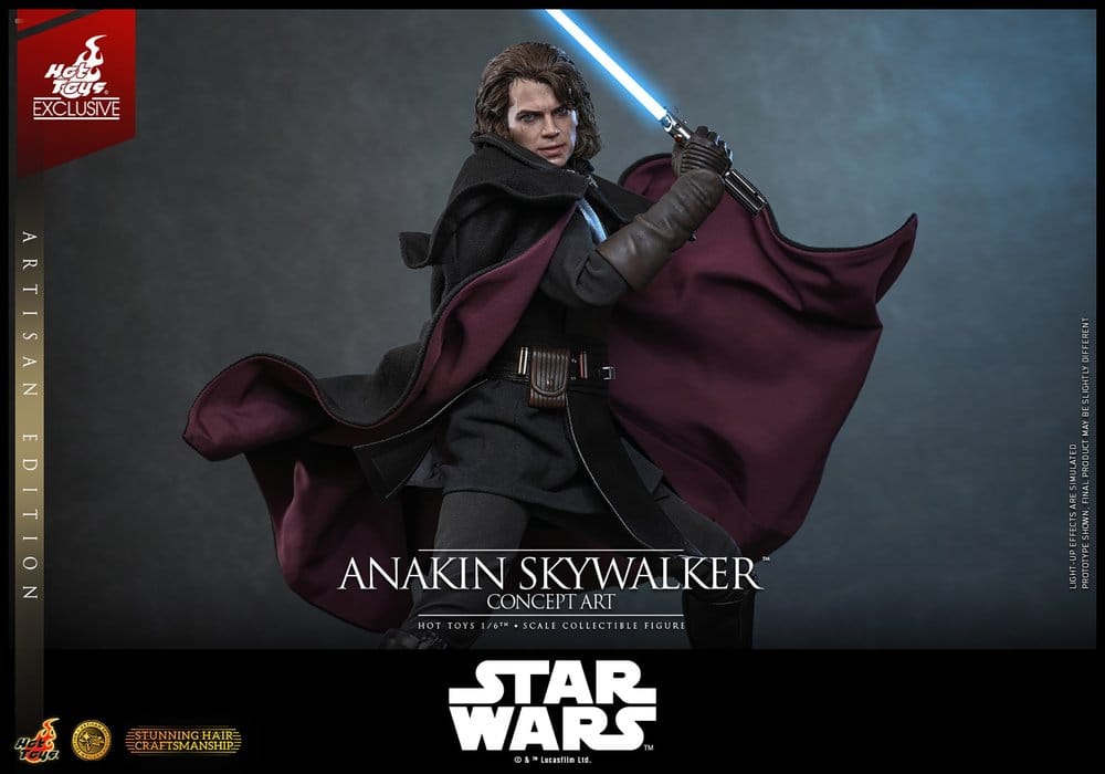 Star Wars Episodio III: La Venganza de los Sith Movie Masterpiece Figura 1/6 Anakin Skywalker (Concept Art Version) (Artisan Edition) Hot Toys Exclusive 31 cm