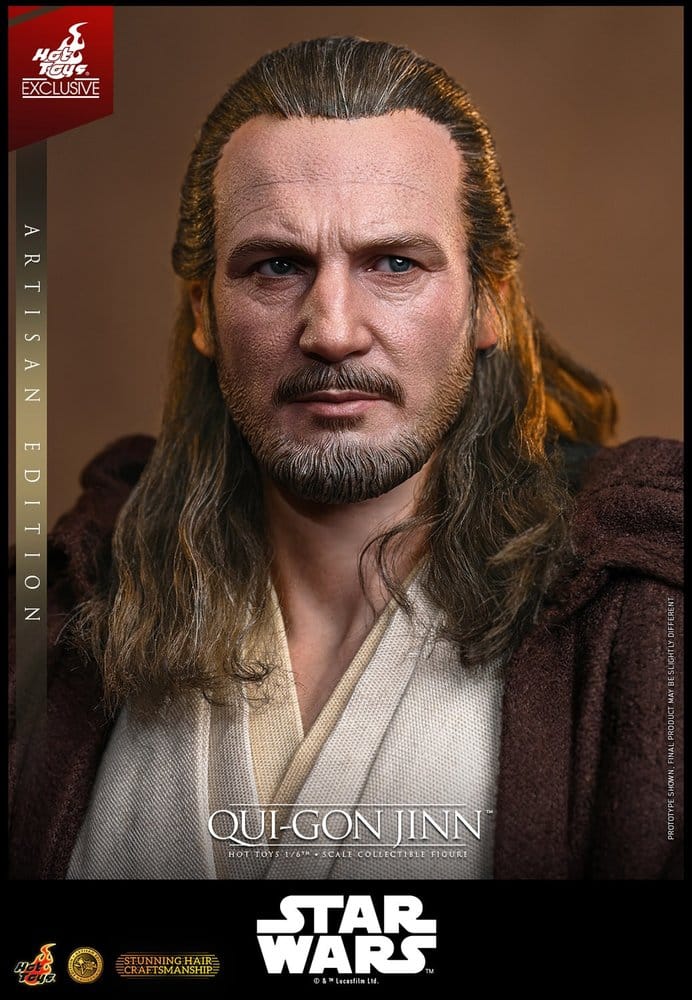 Star Wars: La Amenaza Fantasma Movie Masterpiece Figura 1/6 Qui-Gon Jinn (Artisan Edition) Hot Toys Exclusive 32 cm
