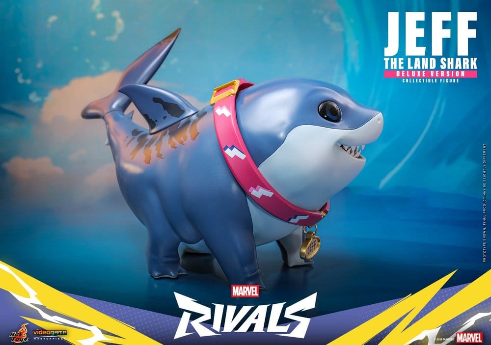 Marvel Rivals Videogame Masterpiece Series Figura de acción Jeff the Land Shark 11 cm