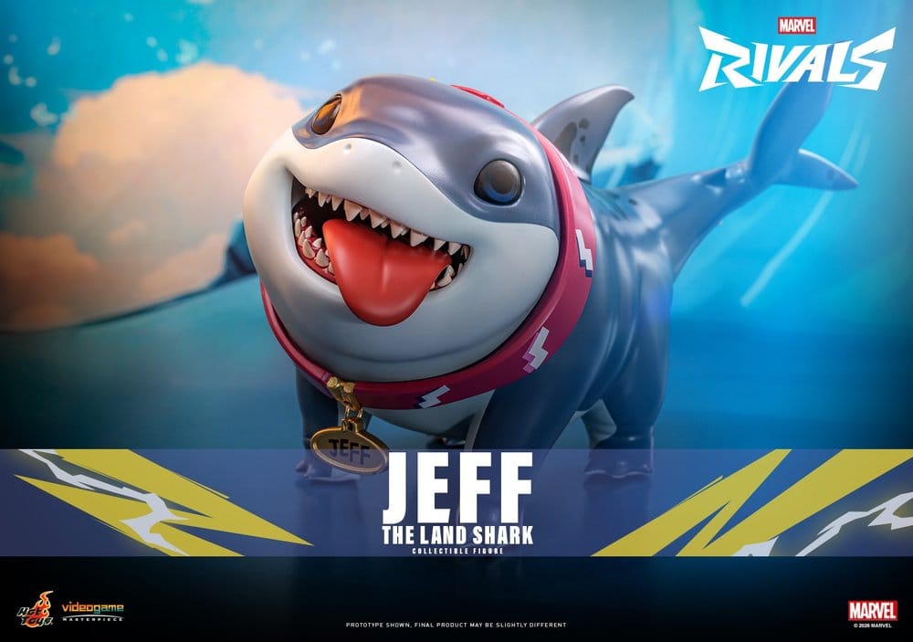 Marvel Rivals Videogame Masterpiece Series Figura de acción Jeff the Land Shark 11 cm