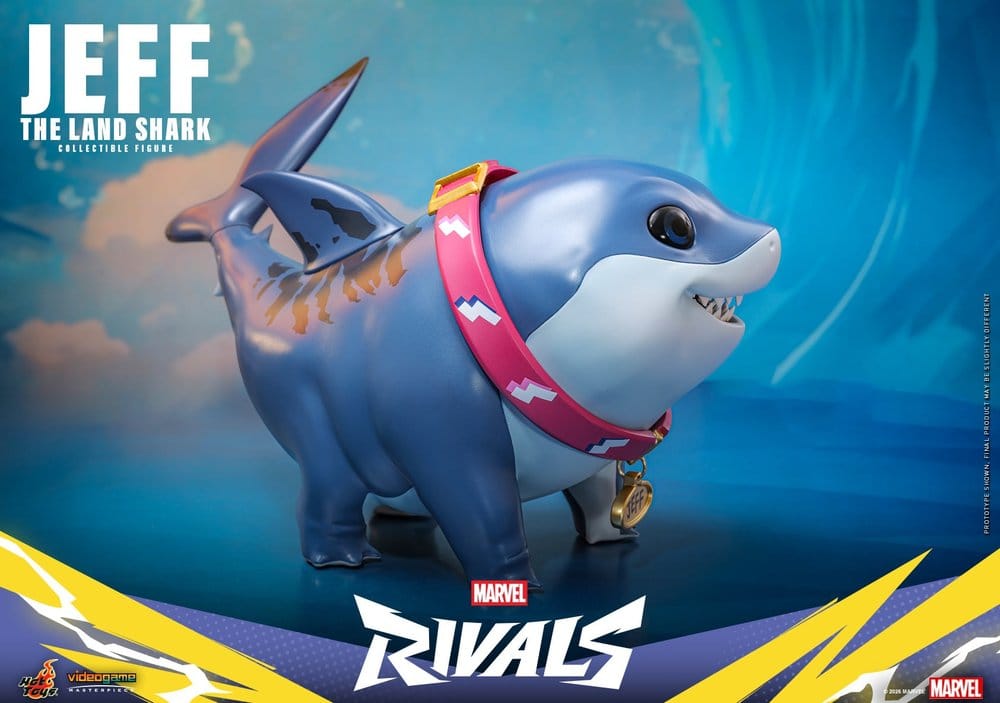 Marvel Rivals Videogame Masterpiece Series Figura de acción Jeff the Land Shark 11 cm