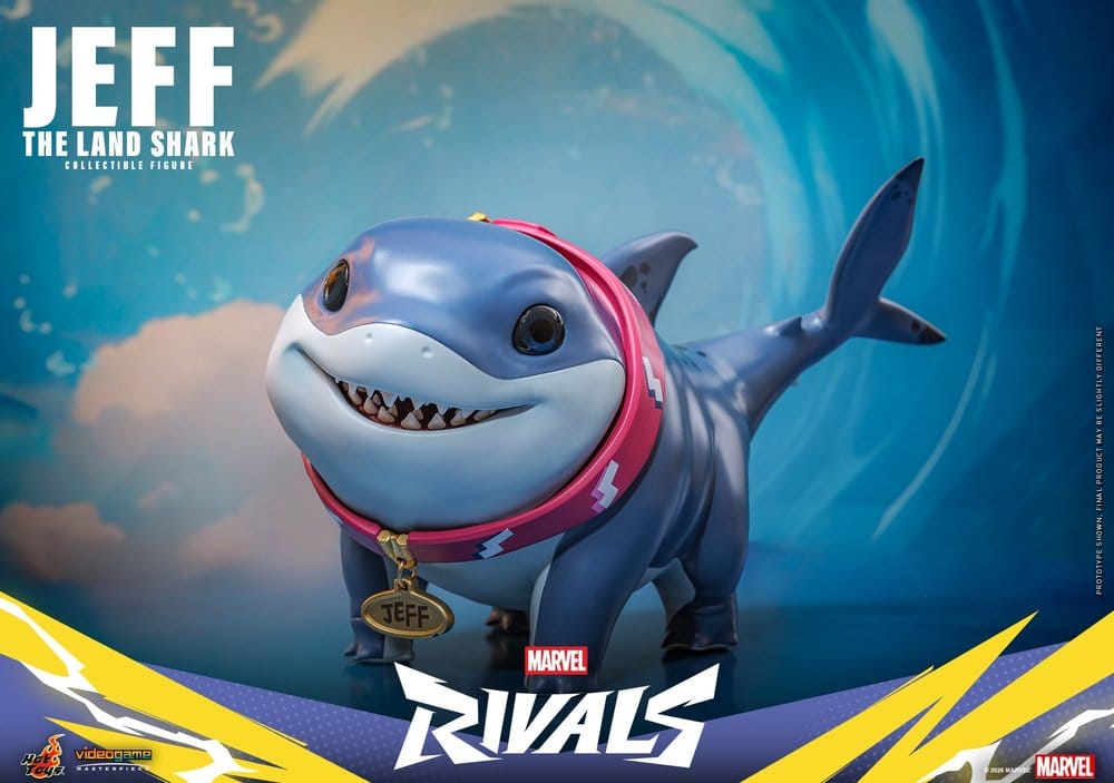 Marvel Rivals Videogame Masterpiece Series Figura de acción Jeff the Land Shark 11 cm