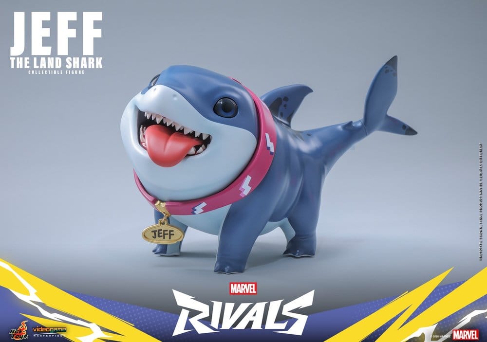 Marvel Rivals Videogame Masterpiece Series Figura de acción Jeff the Land Shark 11 cm