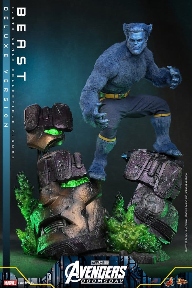 Marvel X-Men Movie Masterpiece Figura 1/6 Beast (Deluxe Version) 33 cm