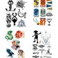 Harry Potter Set de 35 Tatuajes temporales