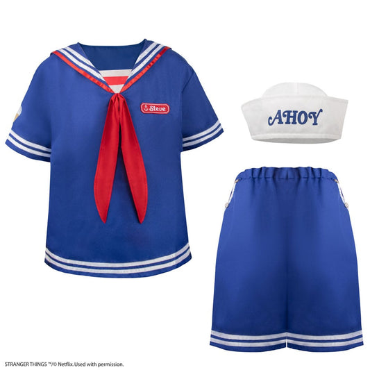 Stranger Things: Scoops Ahoy Steve Costume talla S/M