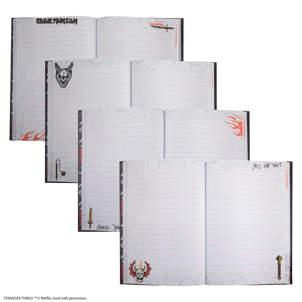 Stranger Things Cuaderno del Club del Fuego Infernal