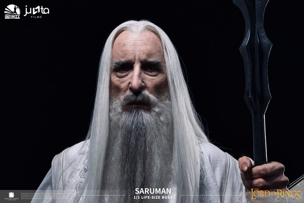 El Señor de los Anillos Busto tamaño natural Saruman 110 cm