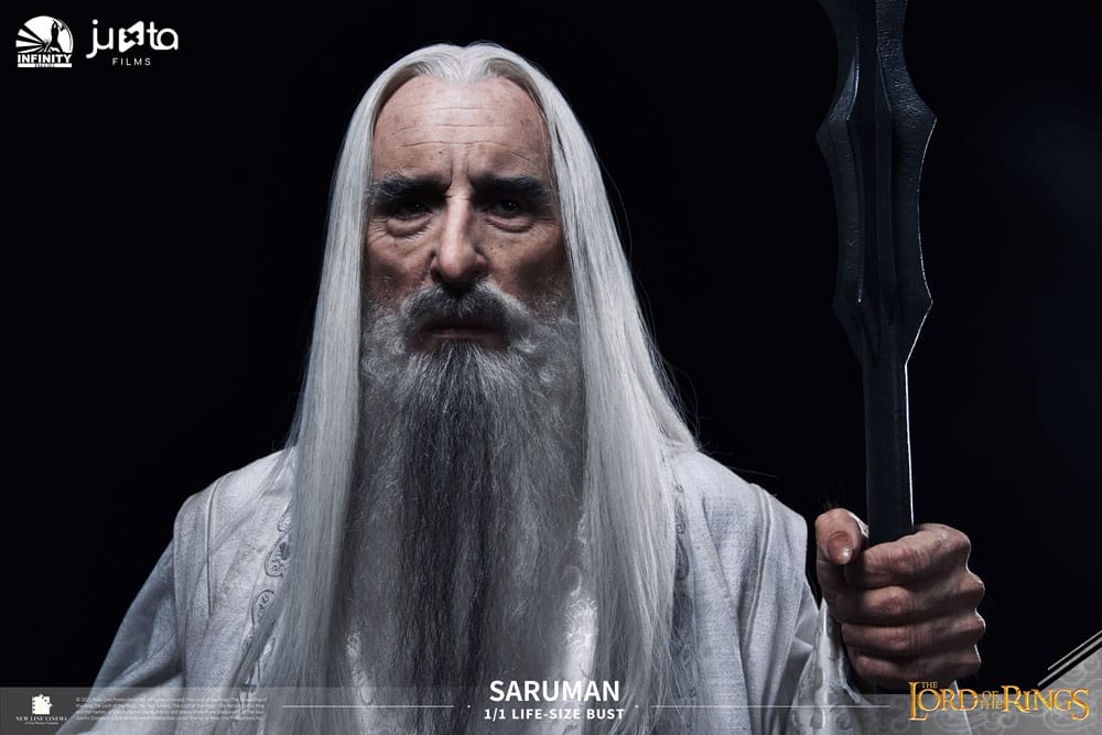 El Señor de los Anillos Busto tamaño natural Saruman 110 cm