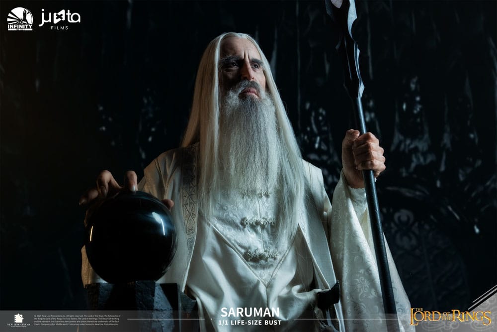 El Señor de los Anillos Busto tamaño natural Saruman 110 cm