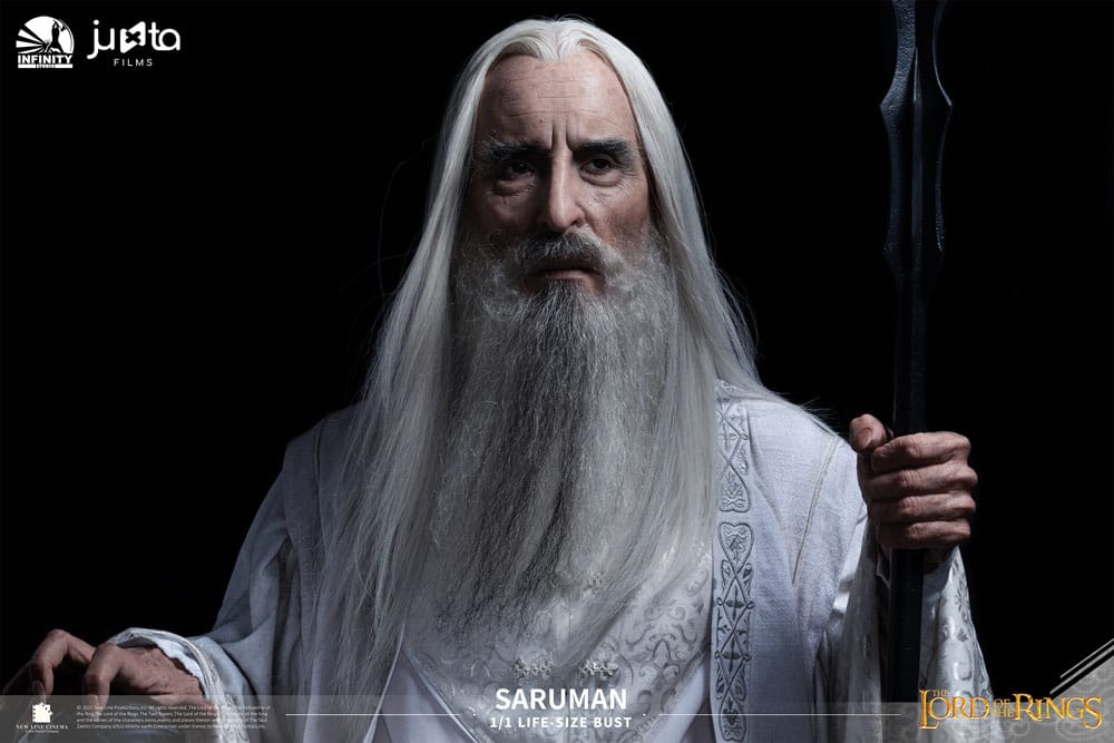 El Señor de los Anillos Busto tamaño natural Saruman 110 cm